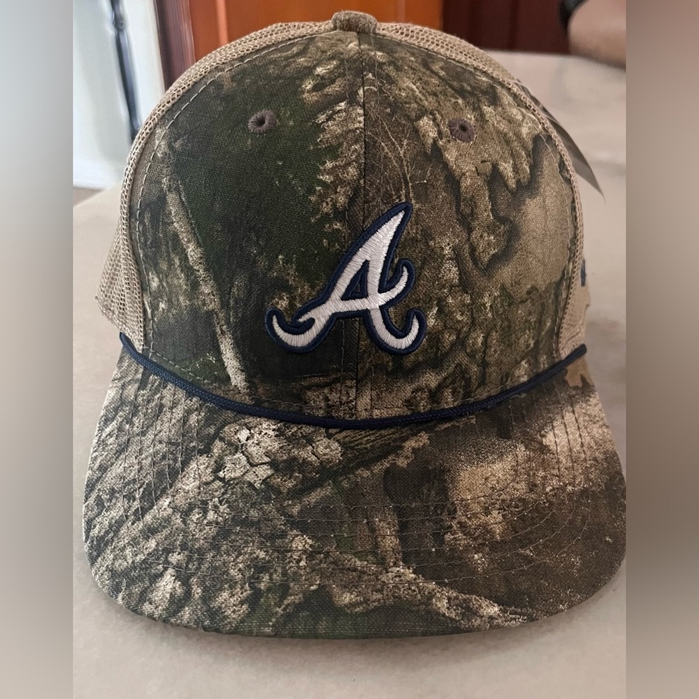 NEW Atlanta Braves Realtree Camo Hat MLB